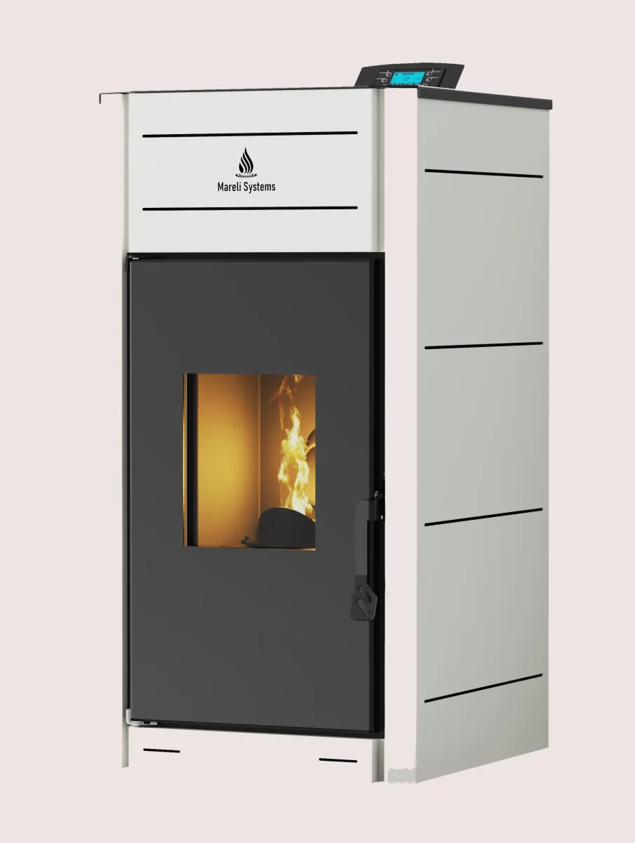 MARELI Kamin na pelet UNO 18 (2kW + 16kW) bela