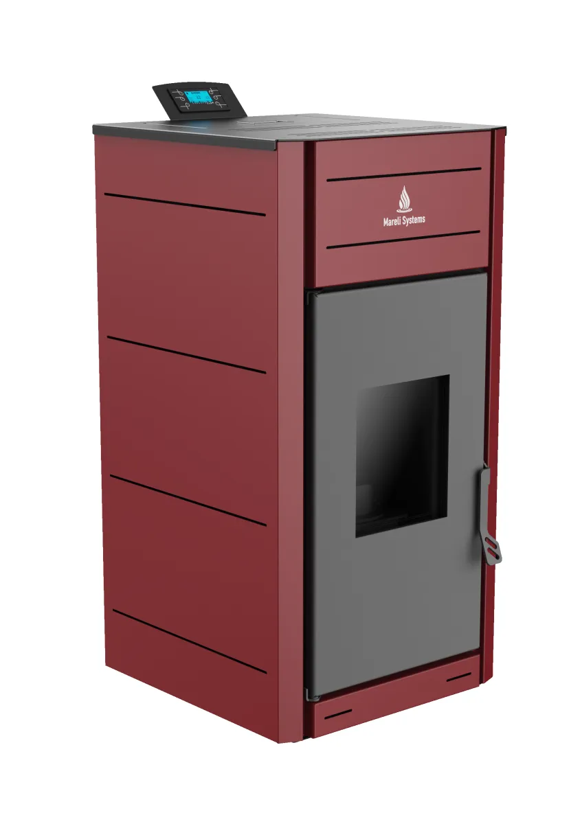 MARELI Kamin na pelet UNO 18 (2kW + 16kW) bordo