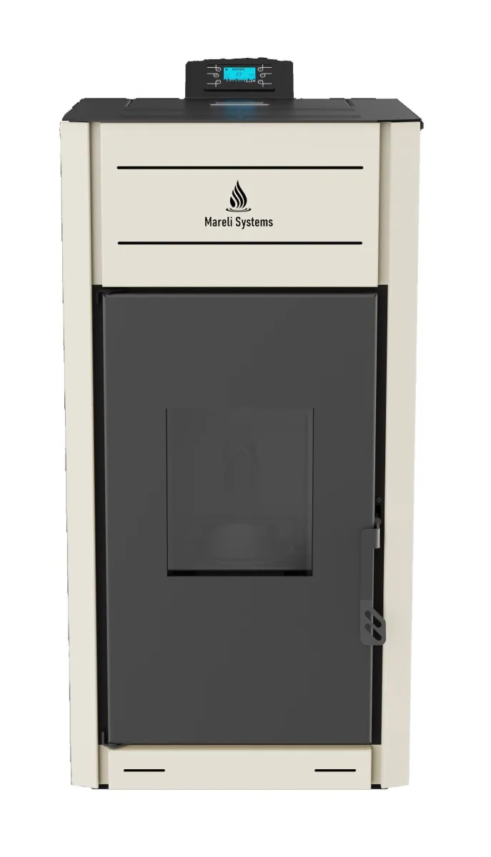 MARELI Kamin na pelet UNO 18 (2kW + 16kW) krem