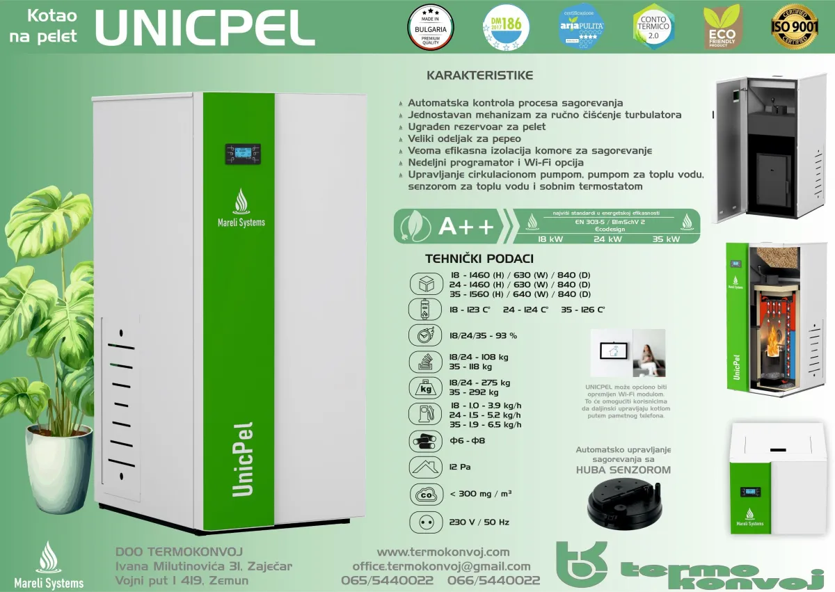 MARELI Kotao na pelet UNICPEL 35 (35kW)