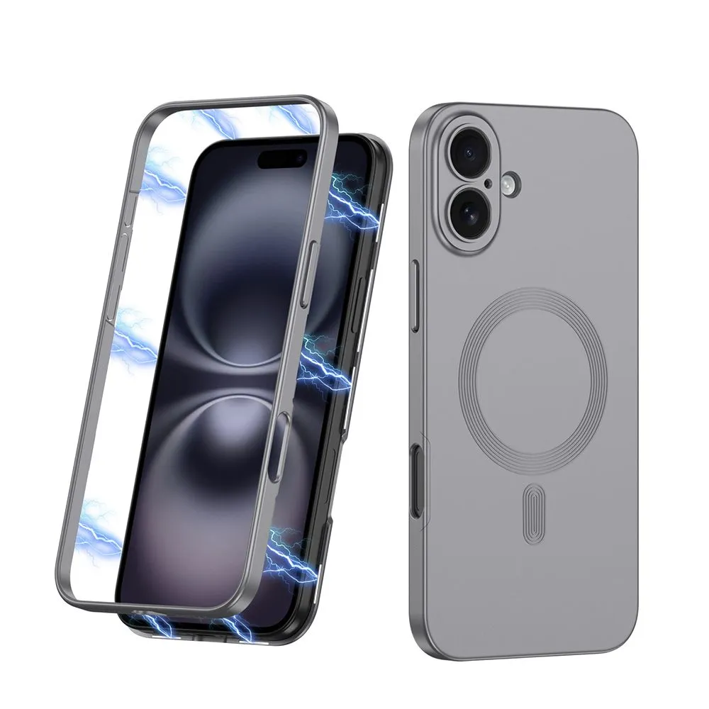 Maska 360 COLOR MagSafe za iPhone 16/ siva