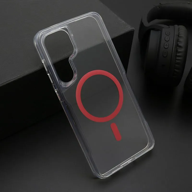 Maska AURA MagSafe za Samsung S721B Galaxy S24 FE 5G/ crvena