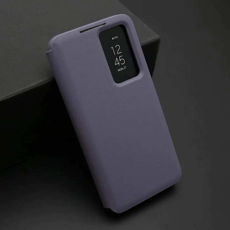 Maska BI FOLD Smart Window za Samsung S911B Galaxy S23 5G, ljubičasta
