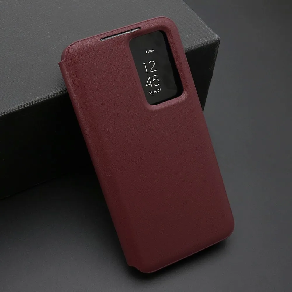 Maska BI FOLD Smart Window za Samsung S921B Galaxy S24 5G/ bordo