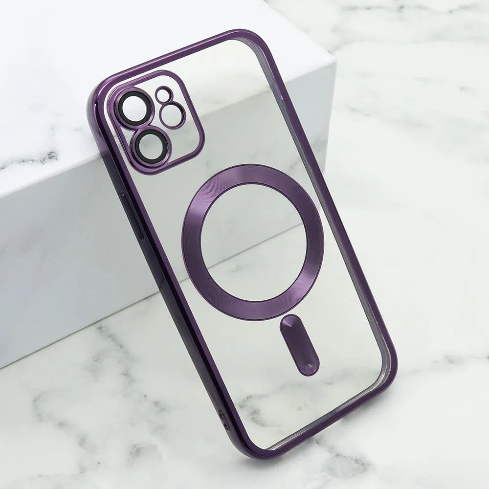 Maska Camera Protect MagSafe za iPhone 12/ ljubičasta