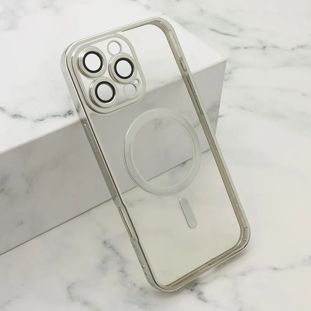 Maska Camera protect Magsafe za iPhone 16 Pro Max, srebrna