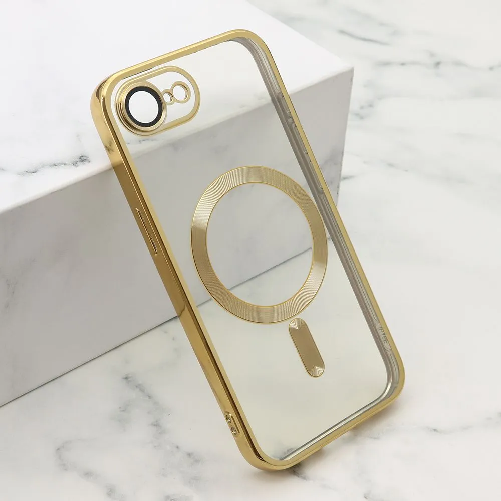 Maska CAMERA PROTECT MagSafe za iPhone 16E/ zlatna