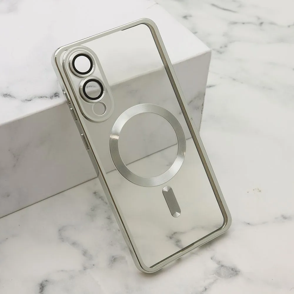 Maska CAMERA PROTECT MagSafe za Samsung S25 Edge 5G/ srebrna