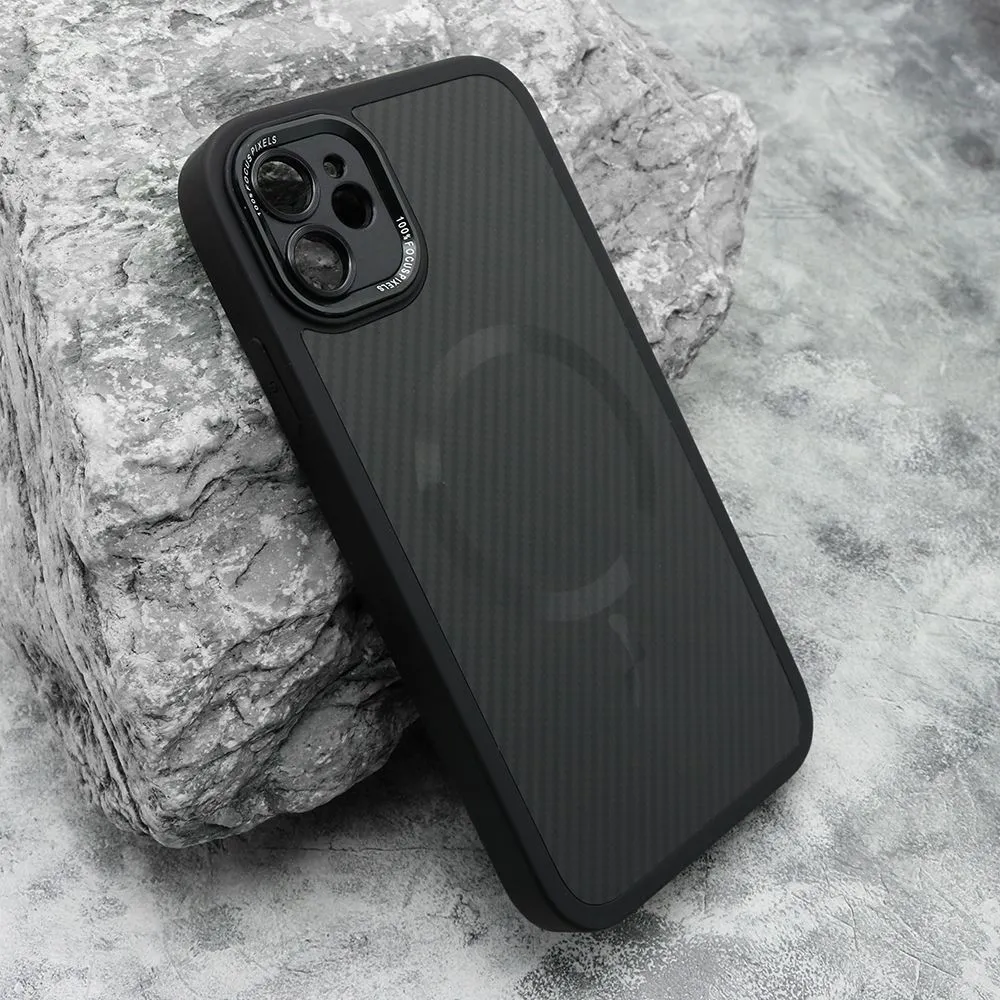 Maska CARBON MagSafe za iPhone 11/ crna