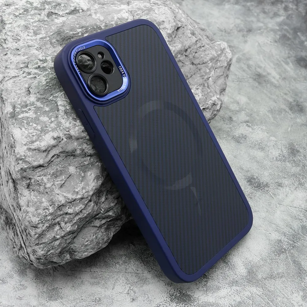 Maska CARBON MagSafe za iPhone 11/ plava