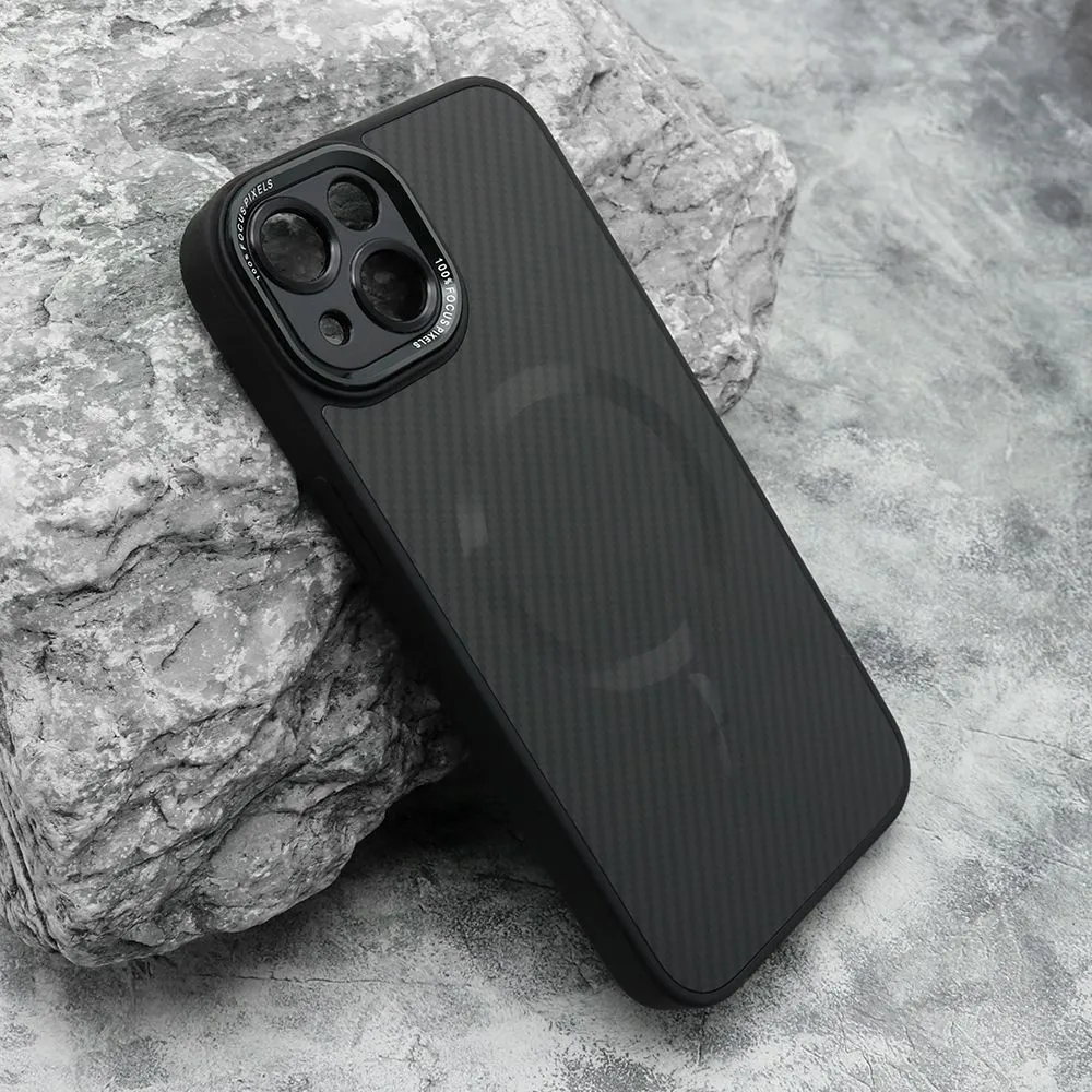 Maska CARBON MagSafe za iPhone 13/ crna