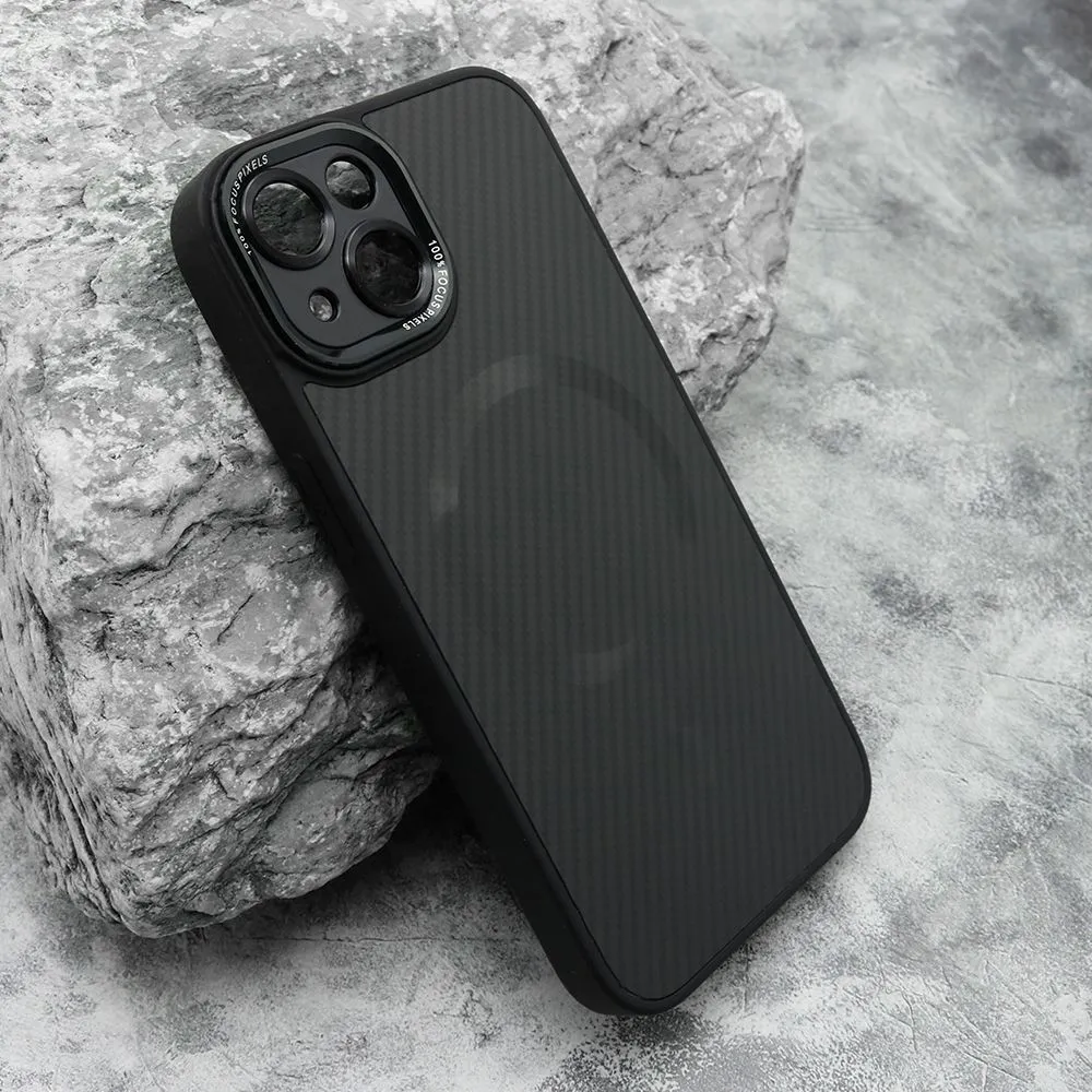 Maska CARBON MagSafe za iPhone 14/ crna