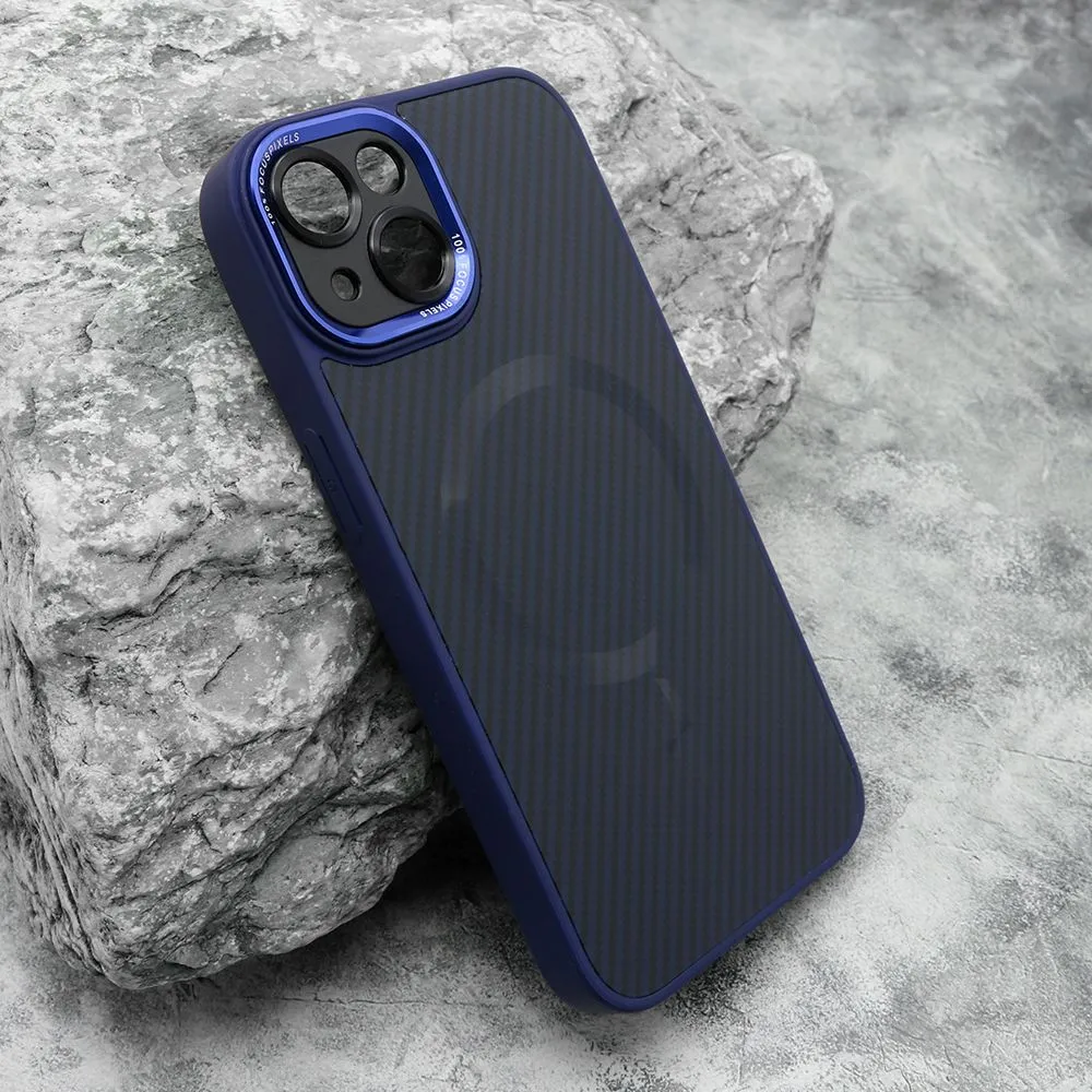 Maska CARBON MagSafe za iPhone 14/ plava