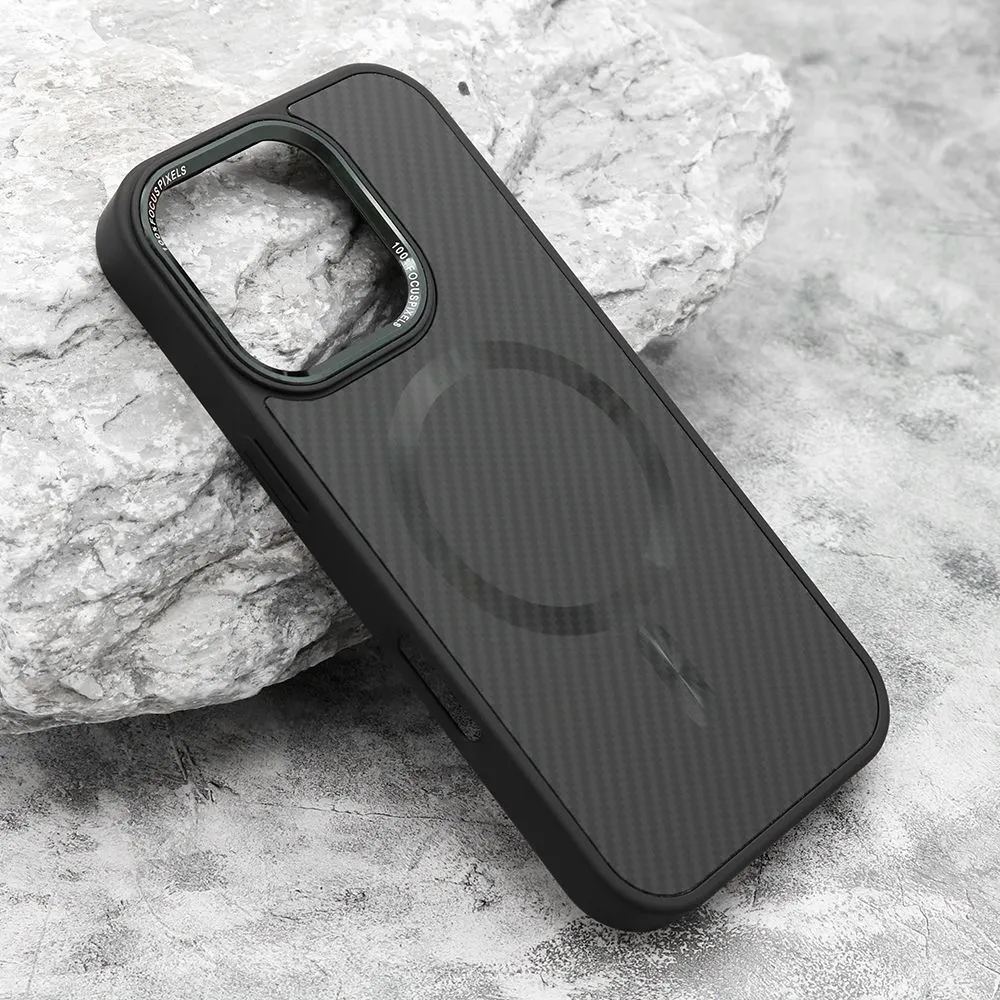 Maska Carbon Magsafe za iPhone 16 Pro/ crna