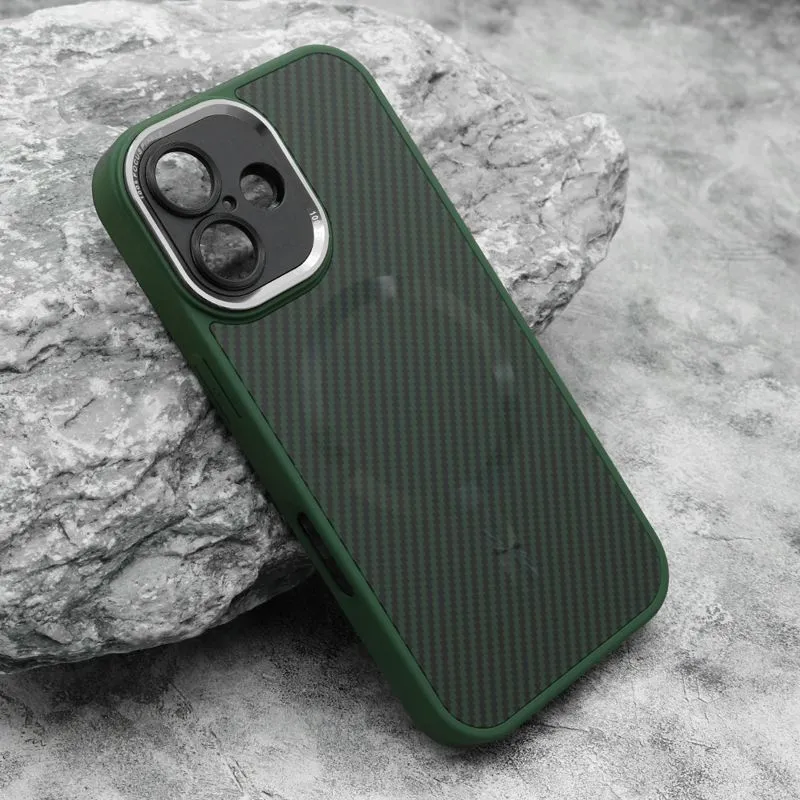 Maska CARBON MagSafe za iphone 16/ zelena