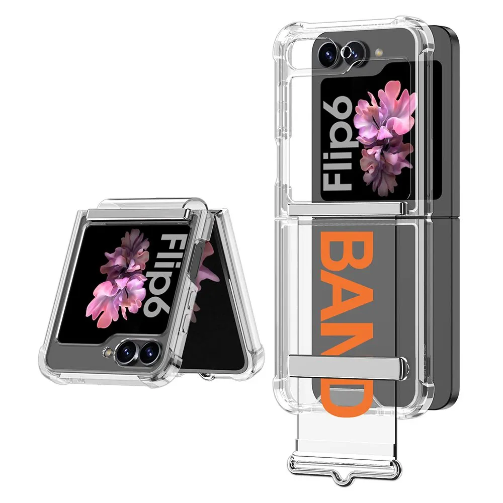 Maska Clear Strap za Samsung F741B Galaxy Z Flip 6 5G/ narandžasta