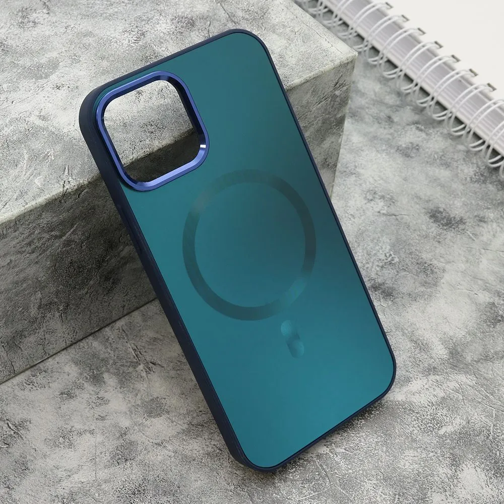 Maska COLOR METAL MagSafe za iPhone 12/ zelena