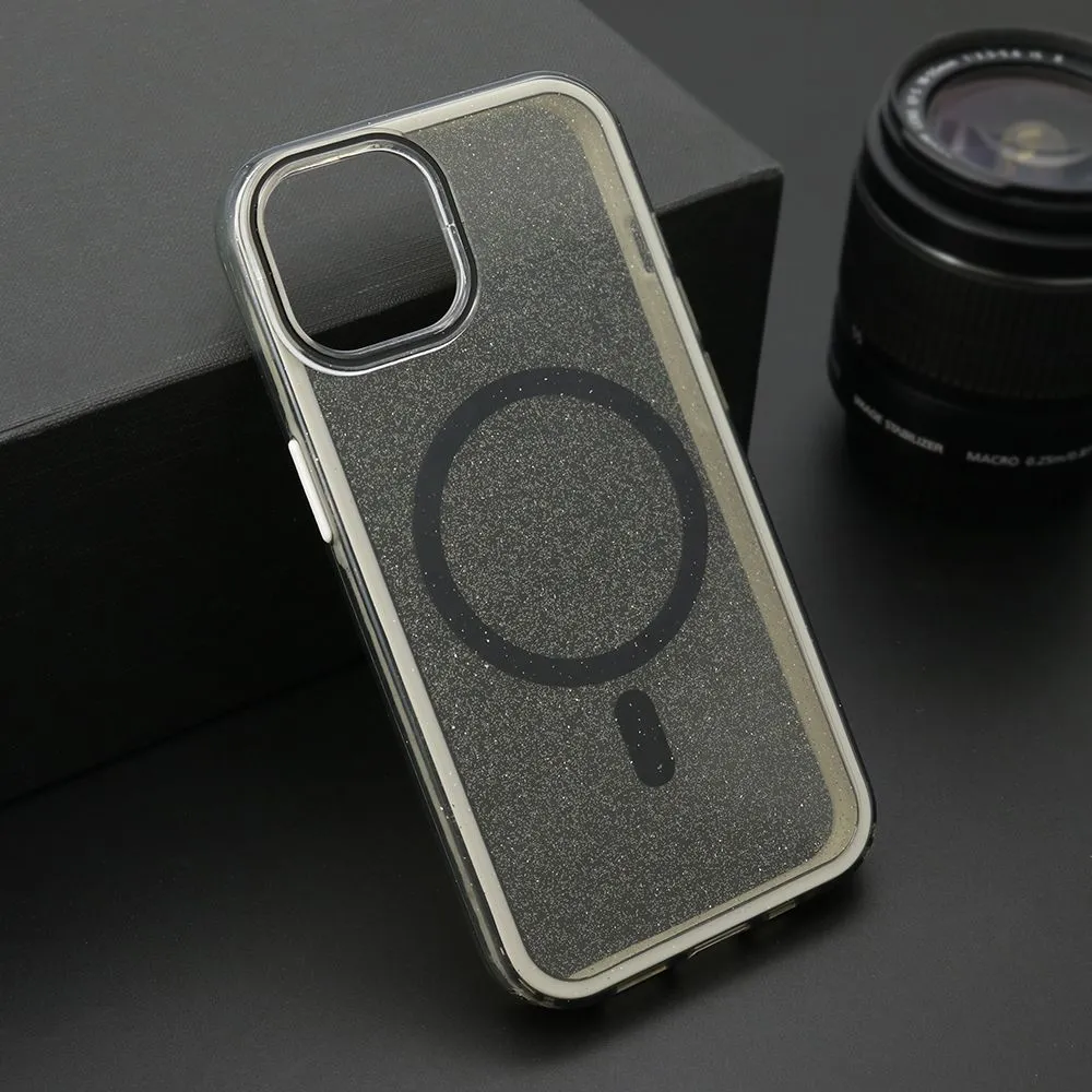 Maska CRYSTAL MagSafe za iPhone 13/ crna