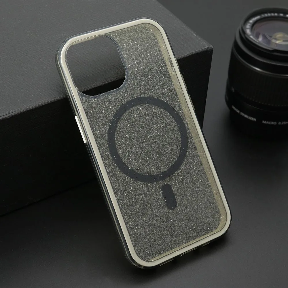 Maska CRYSTAL MagSafe za iPhone 15/ crna