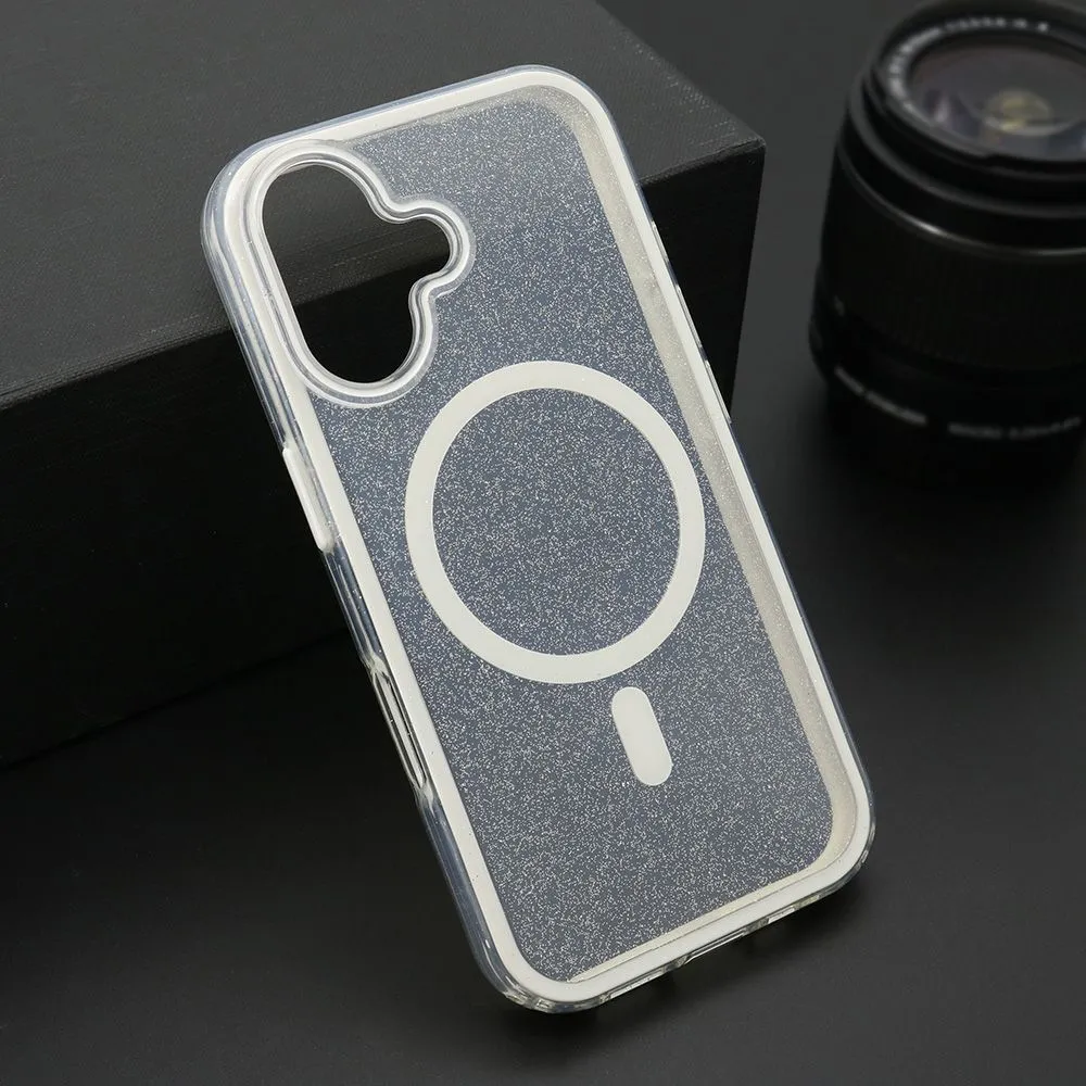 Maska CRYSTAL MagSafe za iPhone 16/ bela