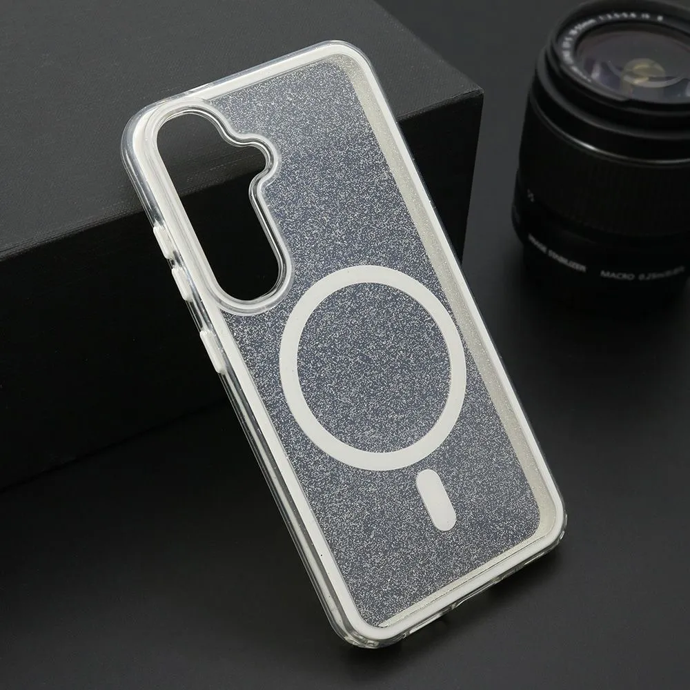 Maska CRYSTAL MagSafe za Samsung S921B Galaxy S24 5G/ bela