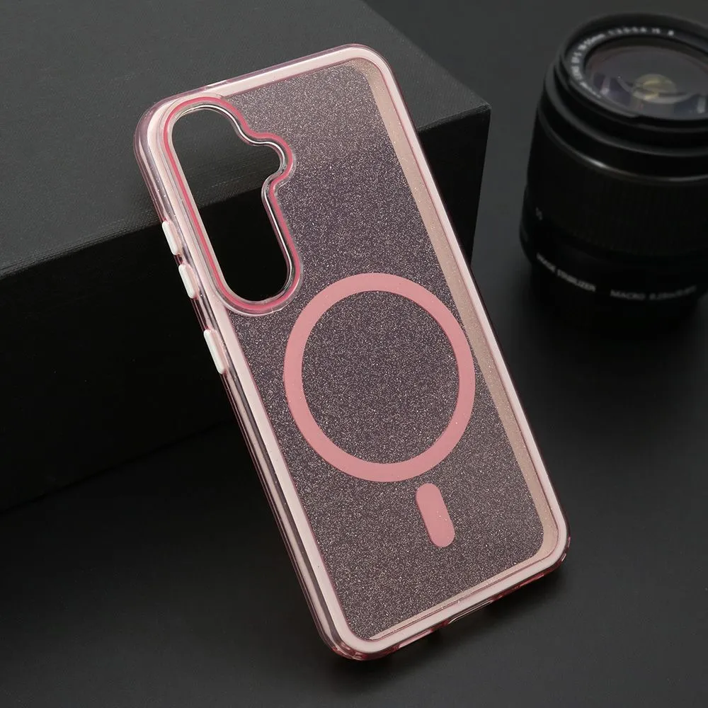 Maska CRYSTAL MagSafe za Samsung S921B Galaxy S24 5G/ roza