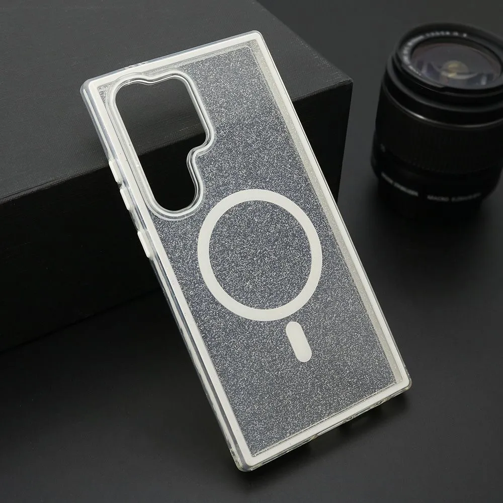 Maska CRYSTAL MagSafe za Samsung S928B Galaxy S24 Ultra 5G/ bela