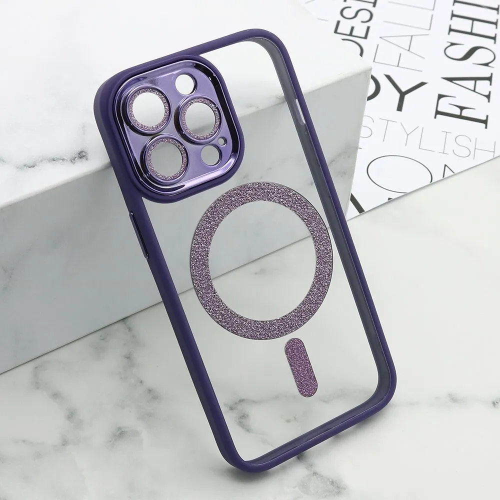 Maska DIAMOND MagSafe za iPhone 13 Pro/ ljubičasta