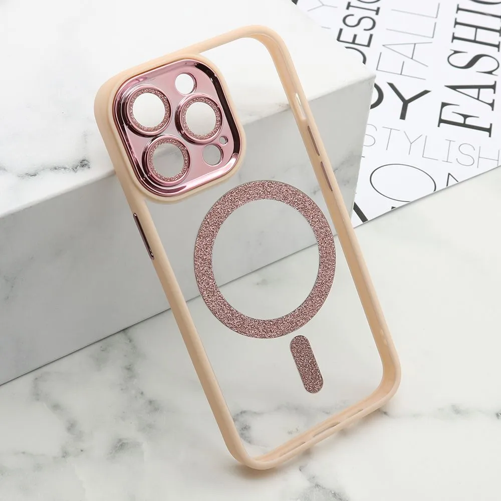 Maska DIAMOND MagSafe za iPhone 13 Pro/ roza