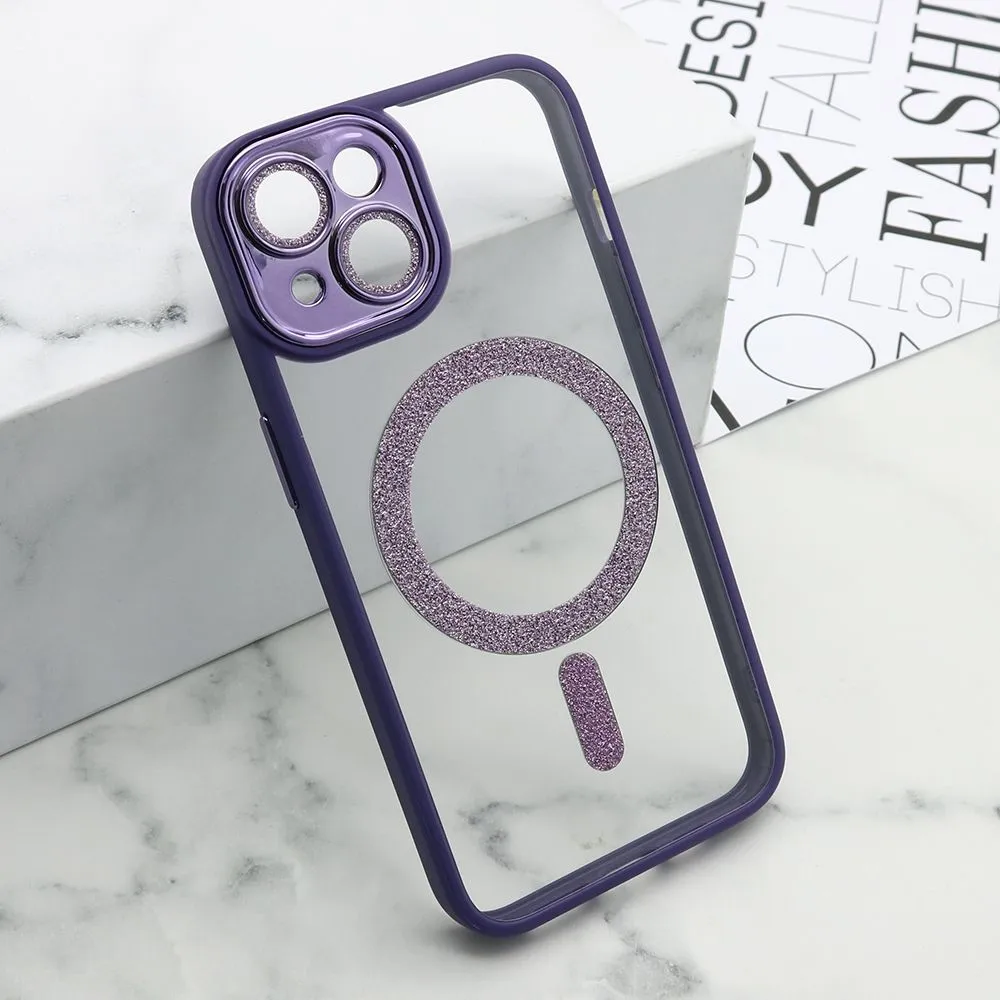 Maska DIAMOND MagSafe za iPhone 14/ ljubičasta