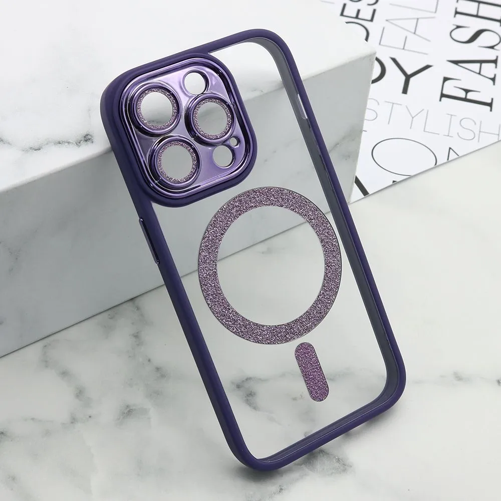 Maska DIAMOND MagSafe za iPhone 14 Pro/ ljubičasta