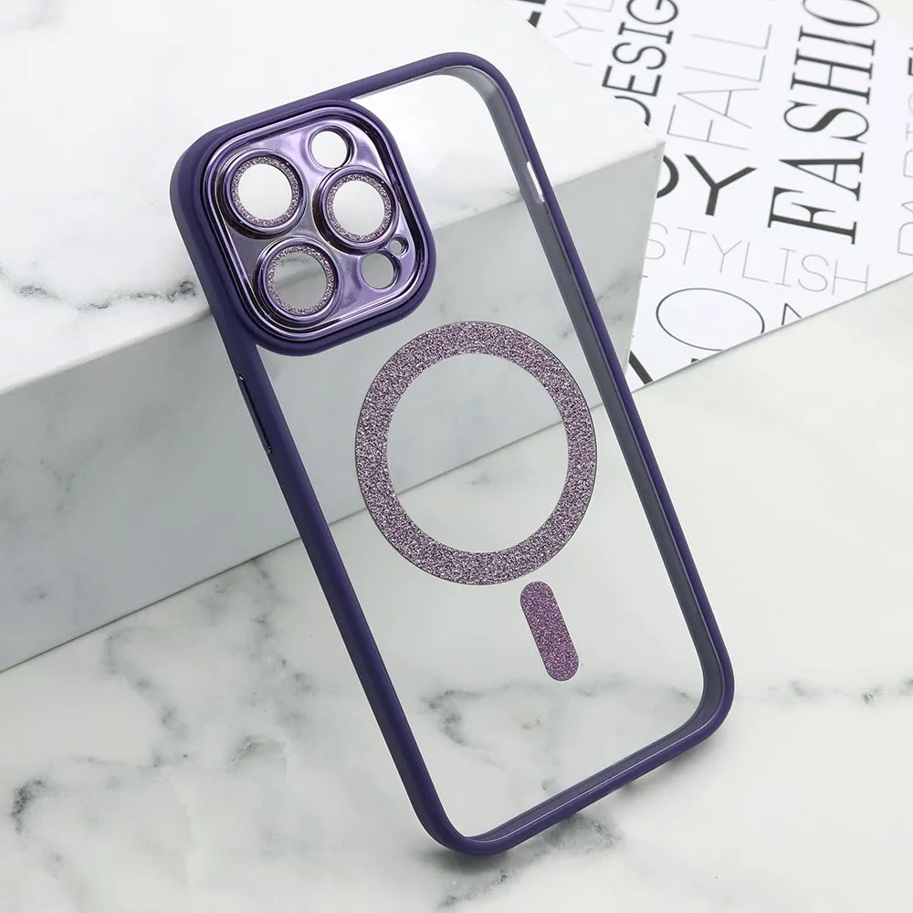 Maska DIAMOND MagSafe za iPhone 14 Pro Max/ ljubičasta