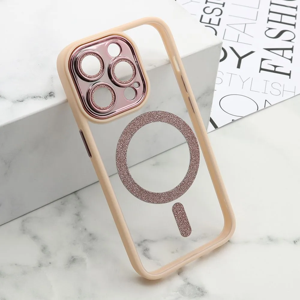 Maska DIAMOND MagSafe za iPhone 14 Pro/ roza