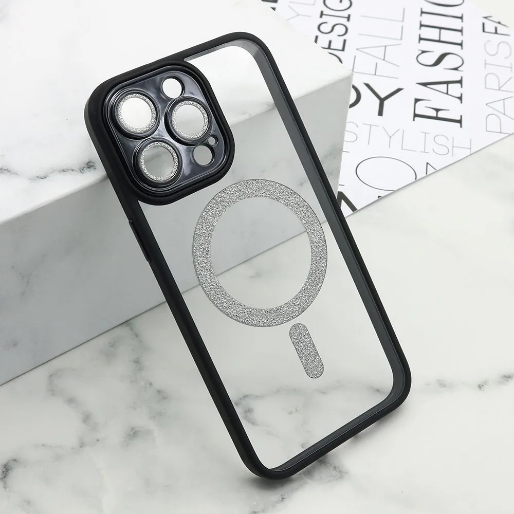 Maska DIAMOND MagSafe za iPhone 15 Pro Max/ crna