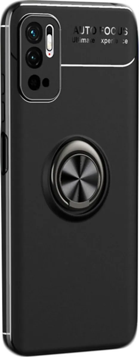 Maska Elegant magnetic ring za Xiaomi Redmi Note 9/ crna