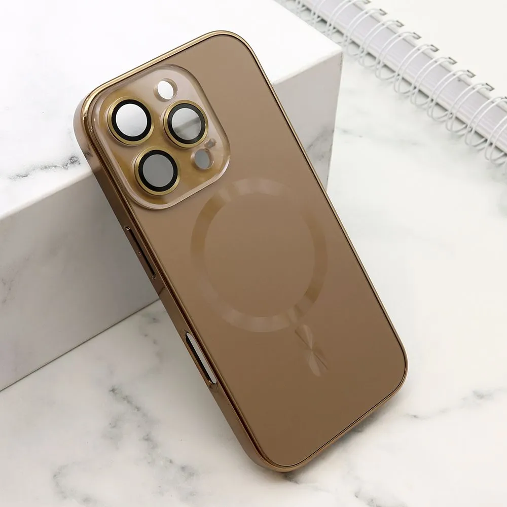 Maska ELEGANT METAL MAGSAFE za iPhone 16 Pro/ zlatna
