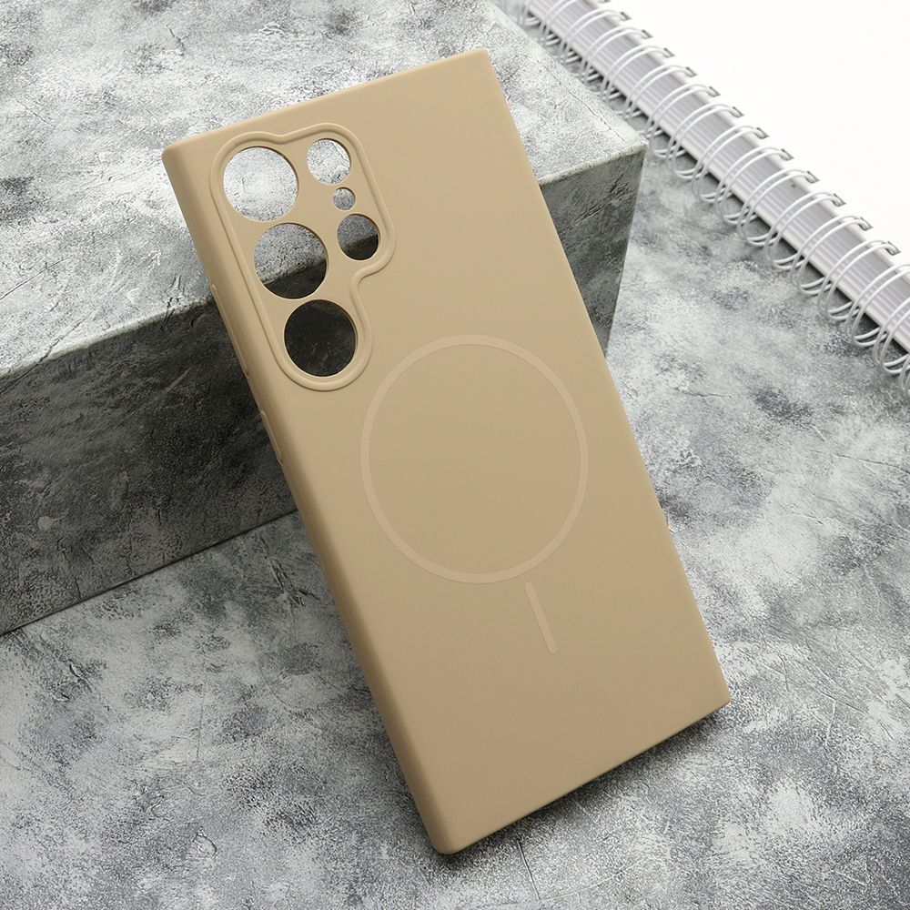 Maska FLEX MagSafe za Samsung S918B Galaxy S23 Ultra, bež