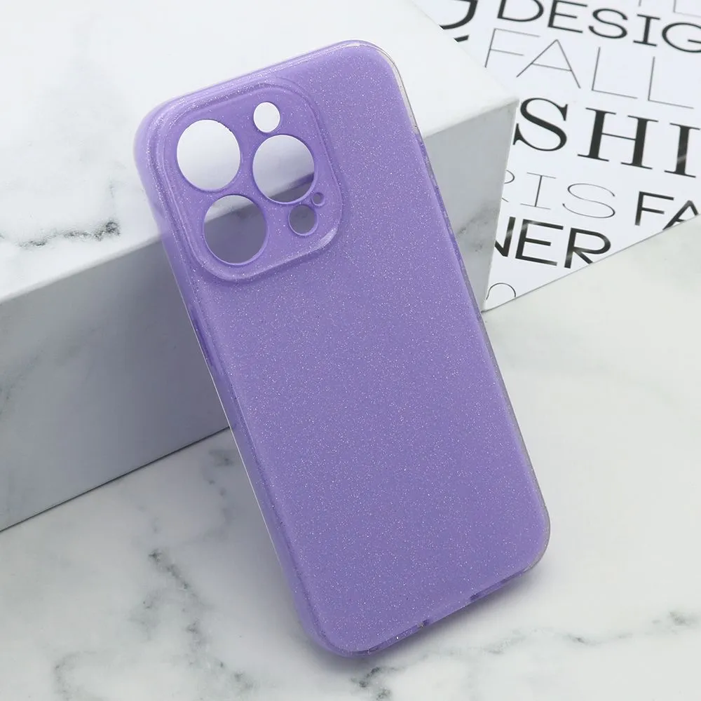Maska GLOW SHINING za iPhone 15 Pro/ ljubičasta
