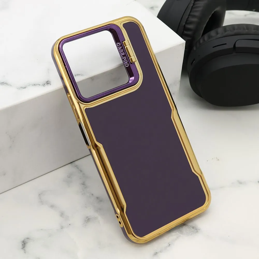 Maska Gold luxe za Honor X8b/ ljubičasta