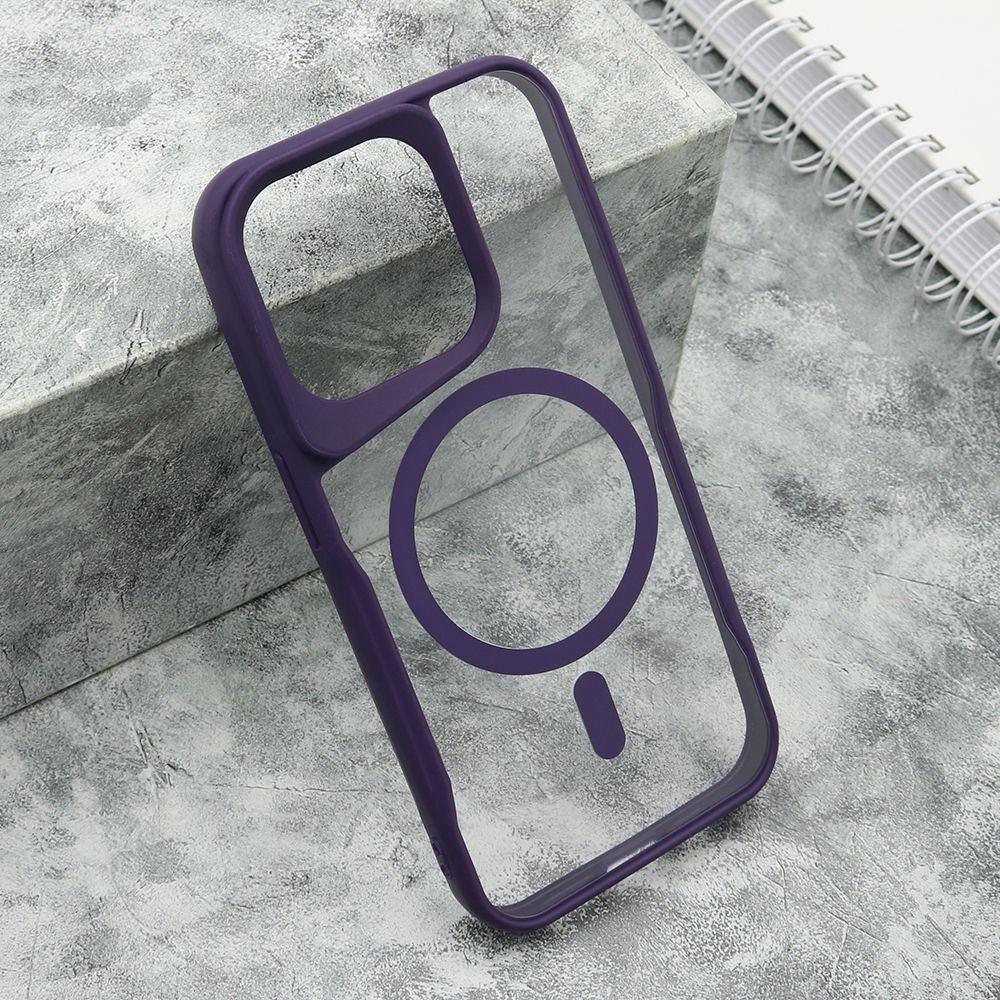 Maska Grip guard MagSafe za iPhone 15 Pro/ ljubičasta