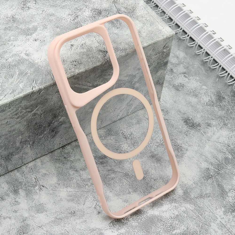 Maska Grip guard MagSafe za iPhone 15 Pro/ roze