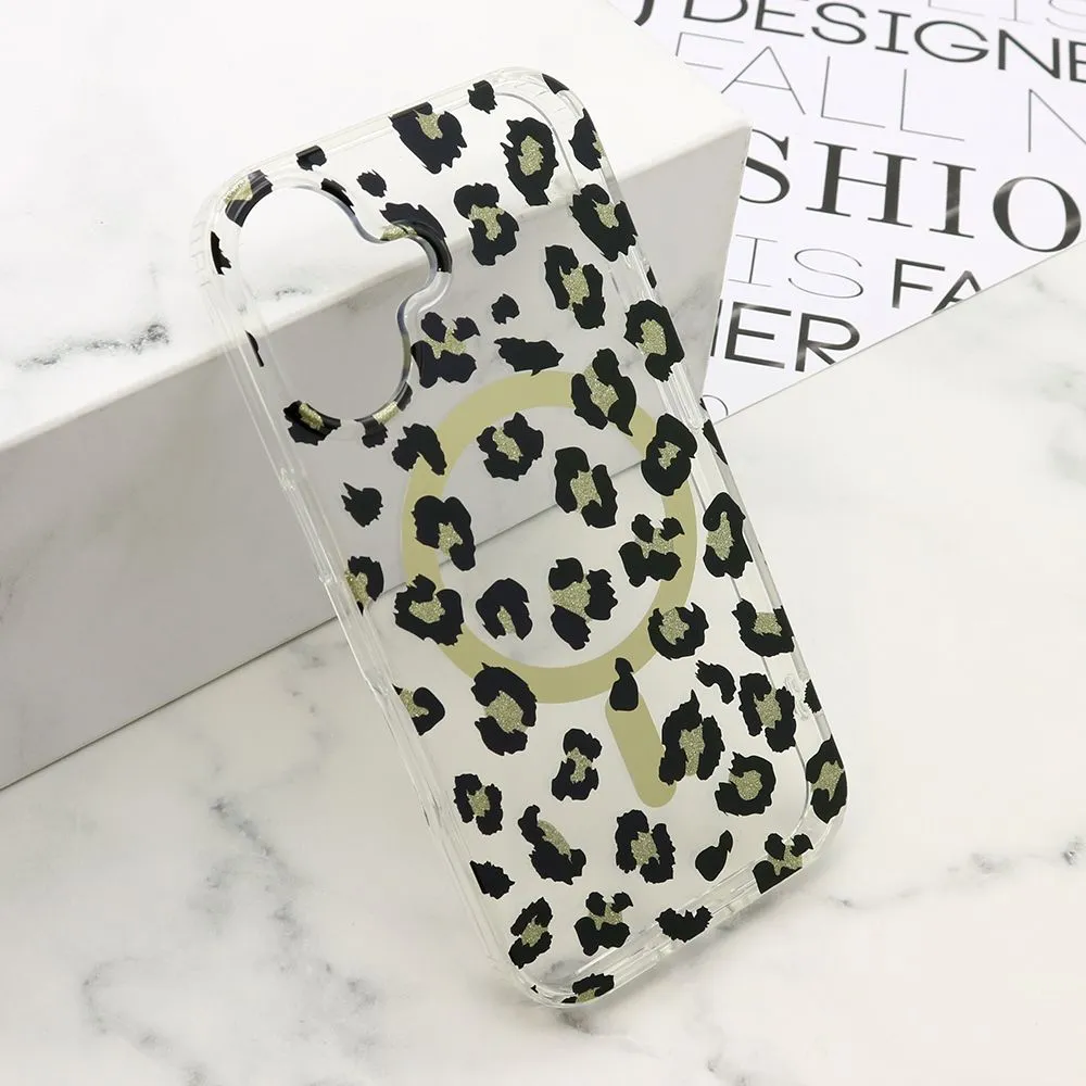 Maska LEOPARD MagSafe za iPhone 16/ crna