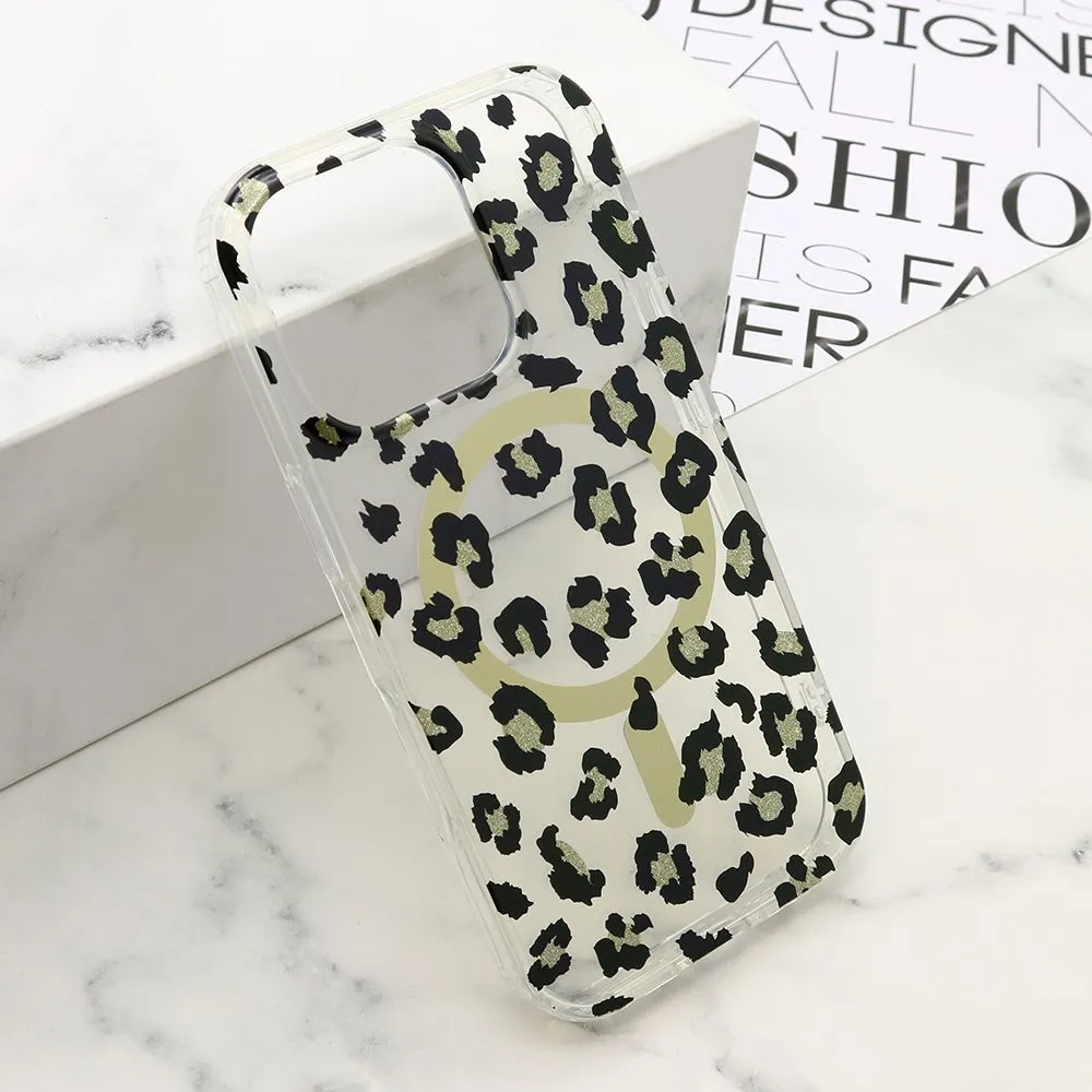 Maska LEOPARD MagSafe za iPhone 16 Pro/ crna