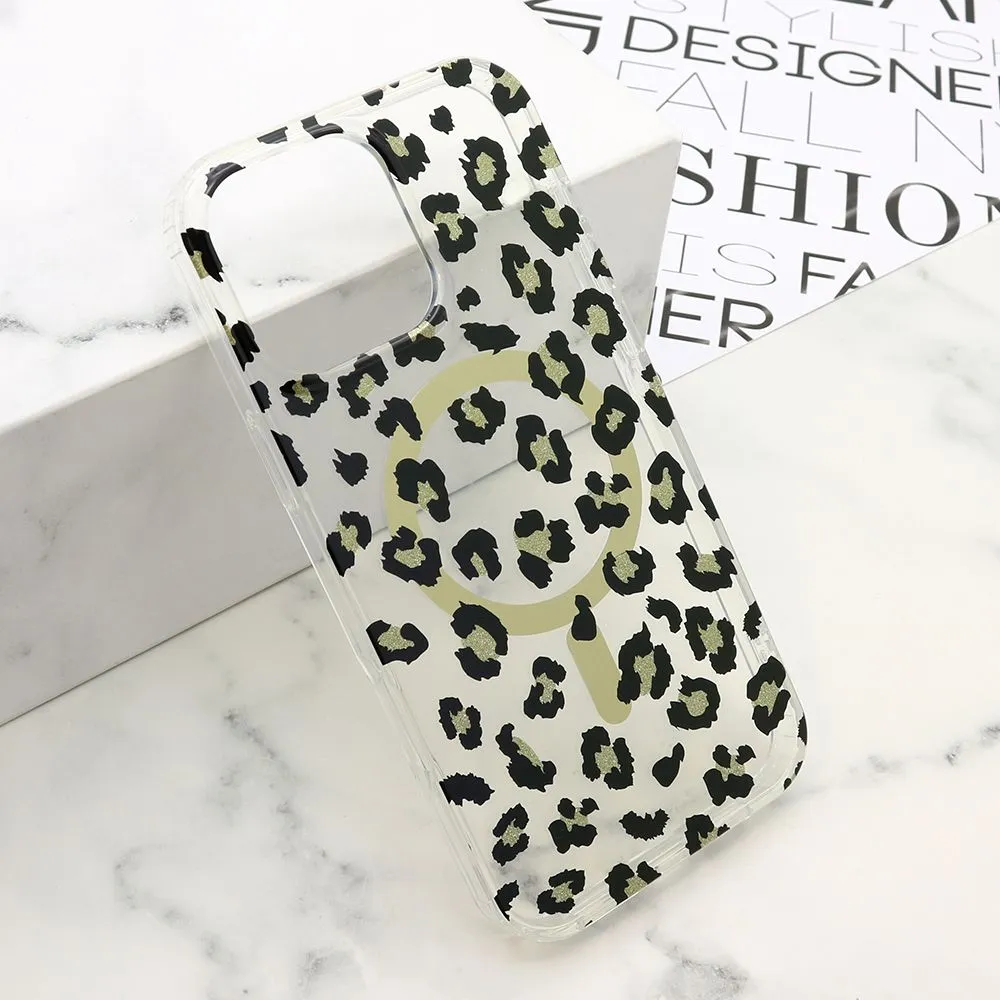 Maska LEOPARD MagSafe za iPhone 16 Pro Max/ crna