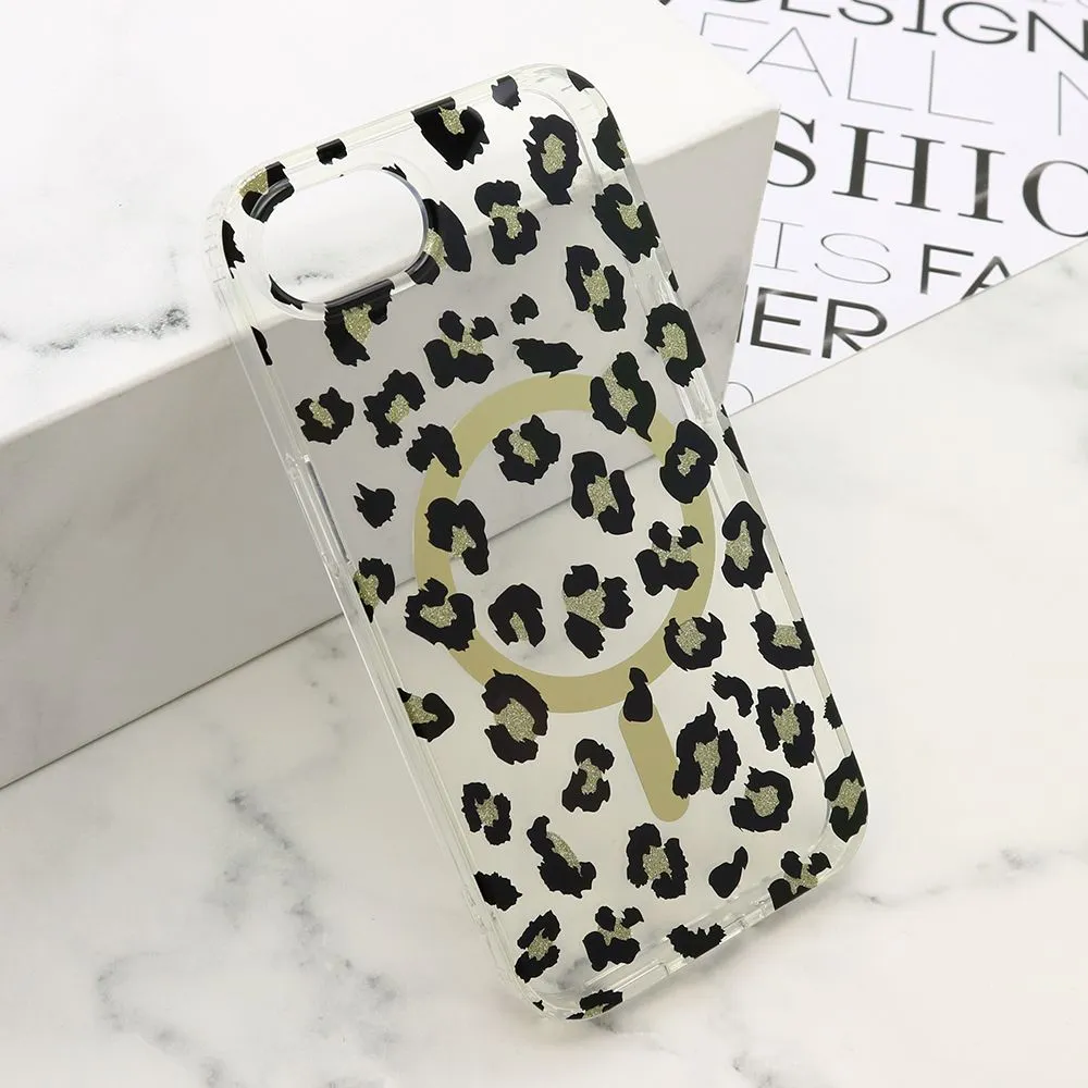 Maska LEOPARD MagSafe za iPhone 16E/ crna