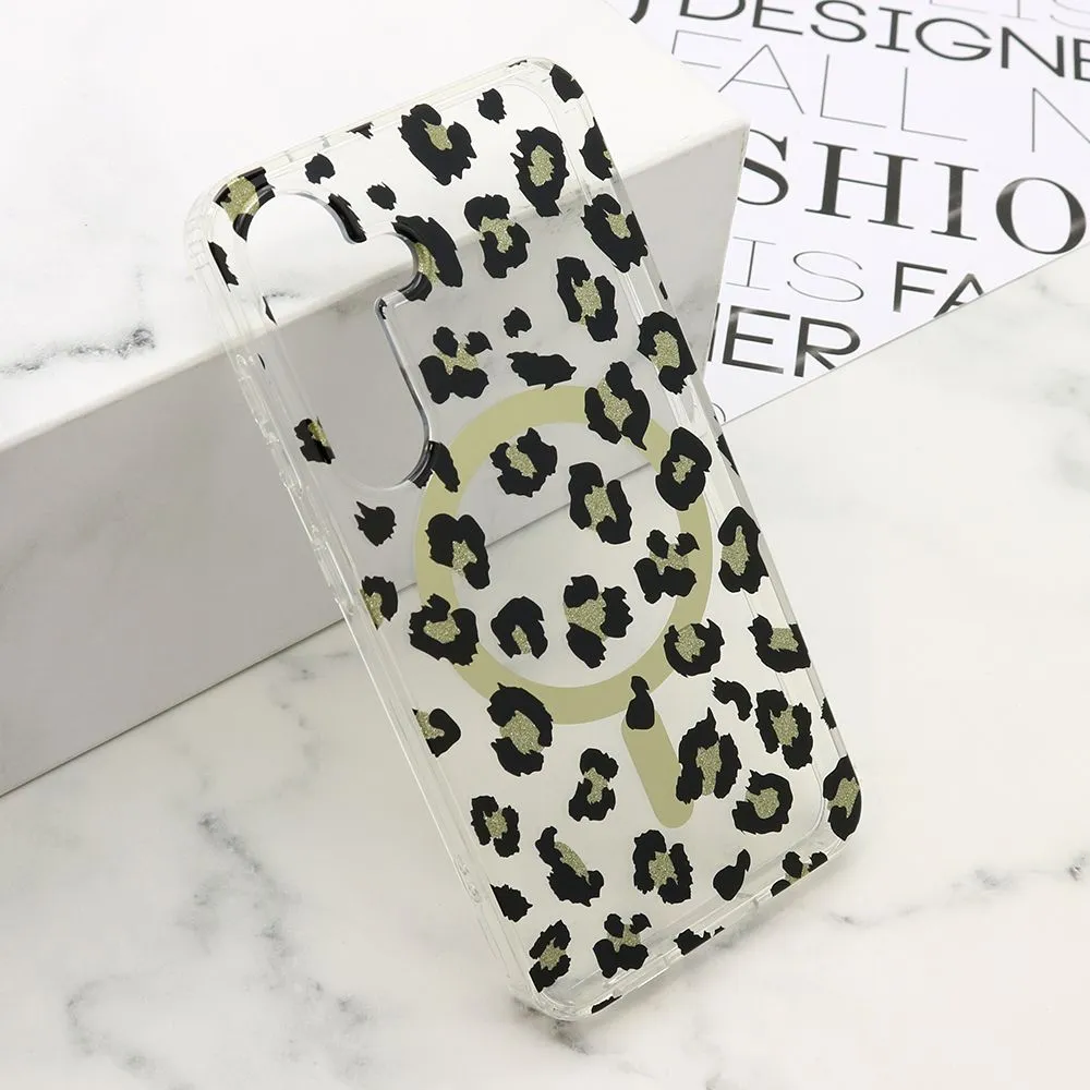 Maska LEOPARD MagSafe za Samsung s921B Galaxy s24 5G/ crna