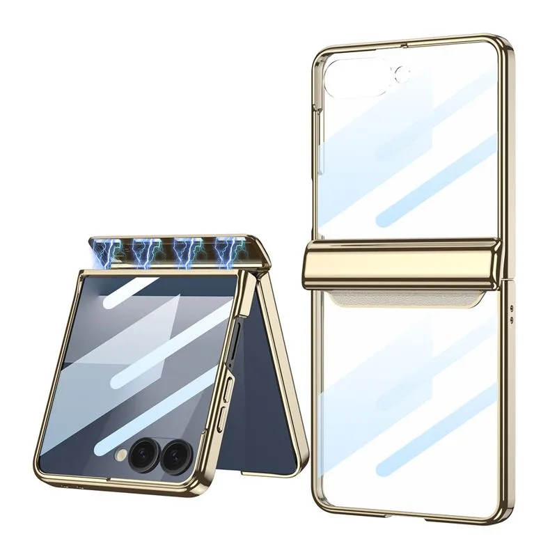 Maska LINES II za Samsung F751B Galaxy Z Flip 7 5G/ zlatna