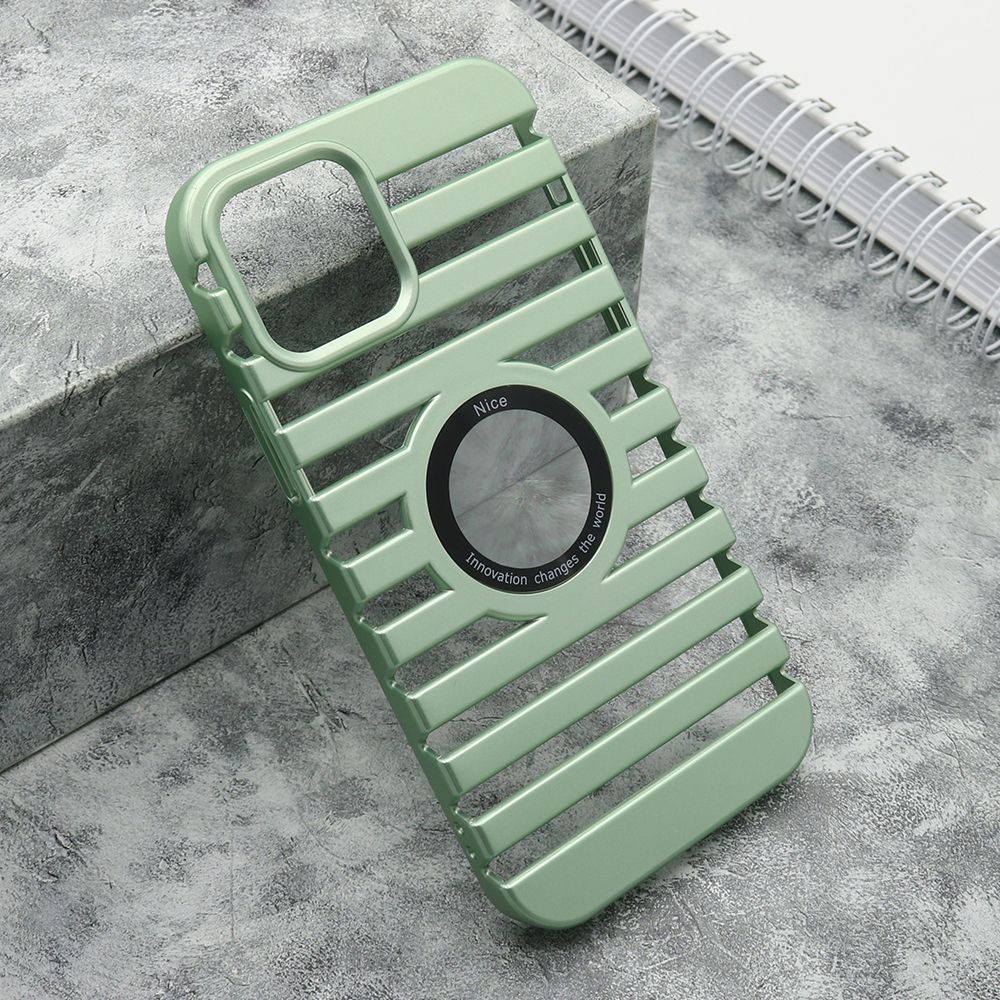 Maska LINES LOGO CUT za Iphone 12/12 Pro/ mint