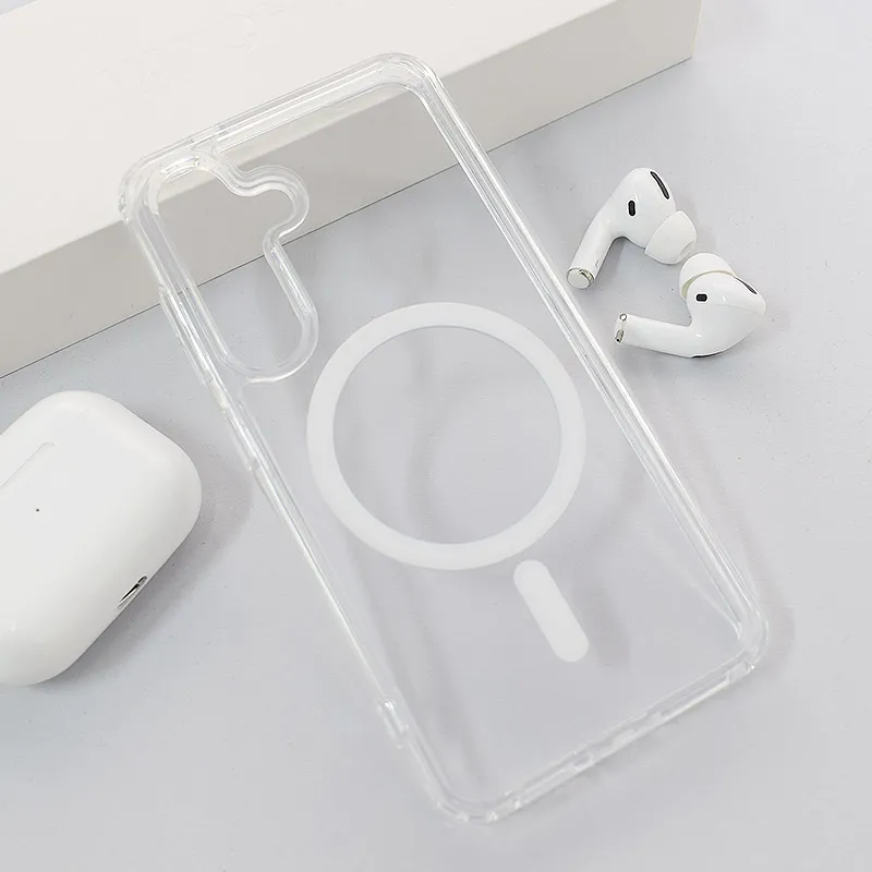 Maska Mag Case Crystal Clear S24/ S921B/ S25/ S931B bela