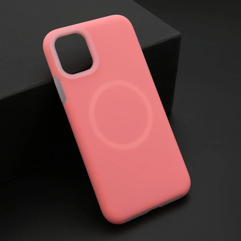 Maska Pastel color Magsafe za iPhone/ 11 pink